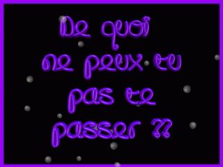 De quoi??